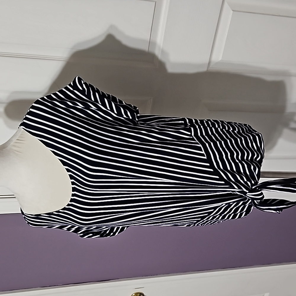 Dark Navy and White tunic